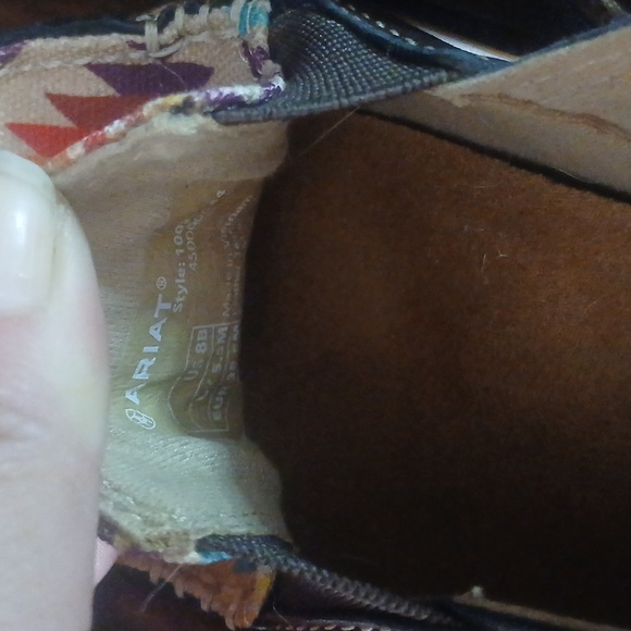 Womens Ariat Aztec Print Metallic Cruisers - Picture 5 of 7